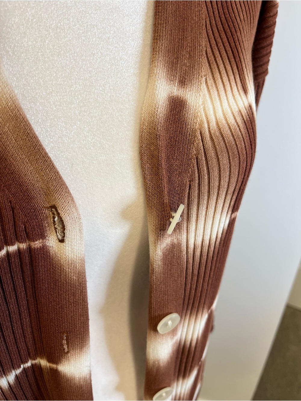 MNG Tie-Dye Ribbed Long Button-Front  Cardigan - FREE SHIPPING on Bundles $95+ - Picture 12 of 16